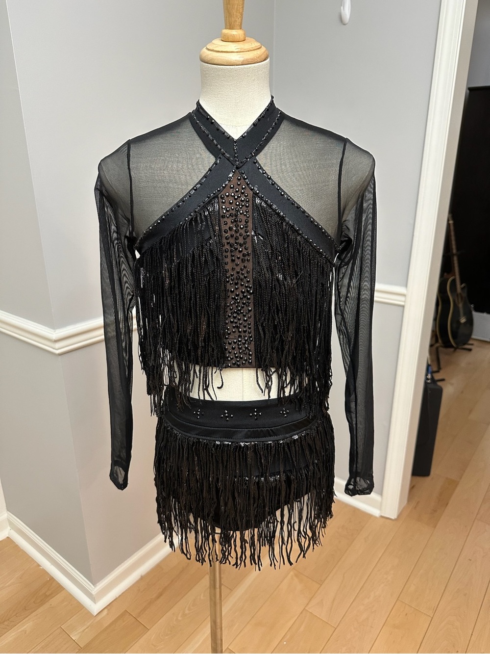 Black fringe costume AXS